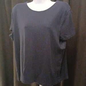 Croft & Barrow Navy Blue Short Sleeve Tee